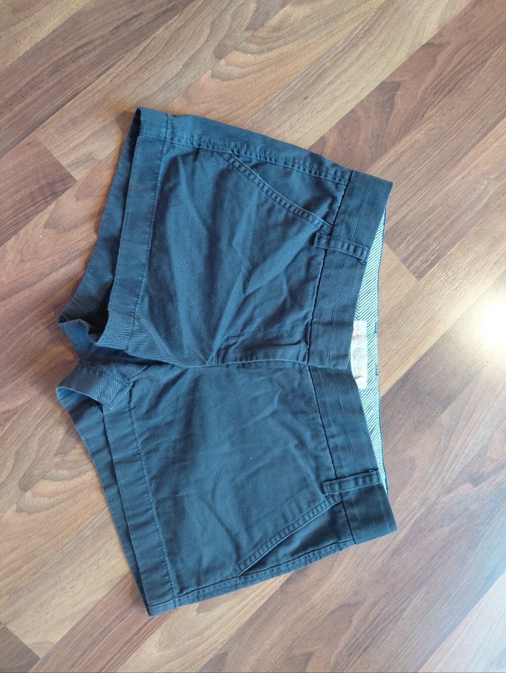 J. Crew Teal High-Waist Cotton Shorts